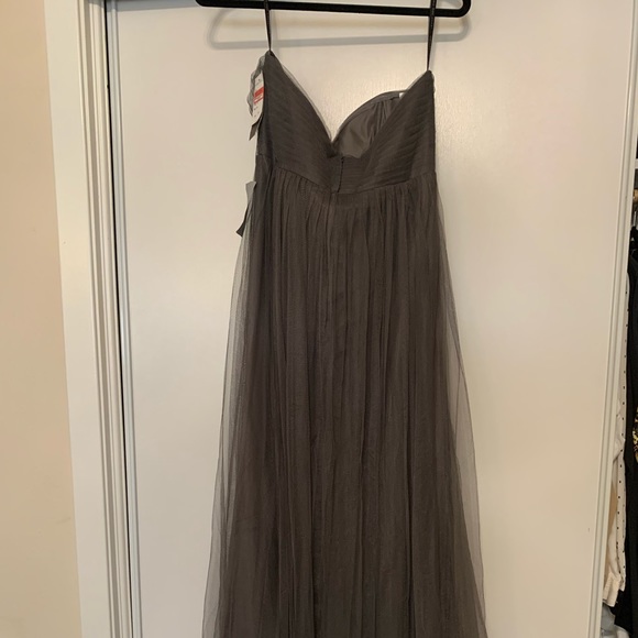 Convertible Jenny Yoo Grey Tulle Dress - Picture 2 of 4